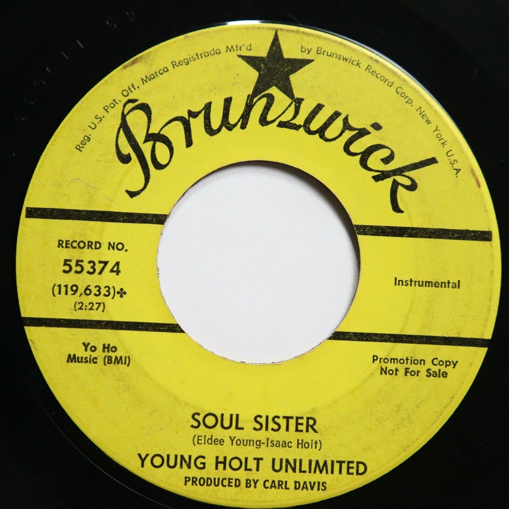 YOUNG HOLT UNLIMITED - SOUL SISTER / GIVE IT UP - SOUL 45 *PROMO*